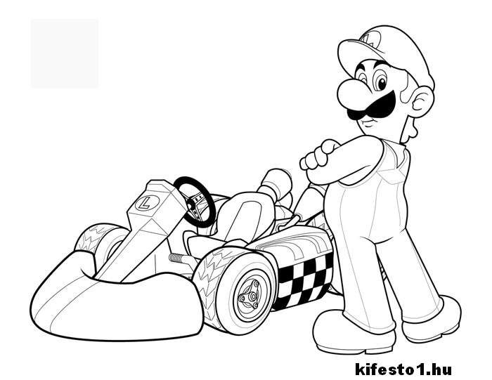 Mario 1 kifestő nyomtatható