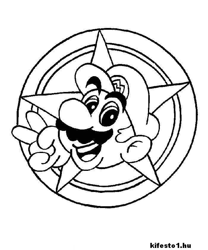 Mario 6 kifestő nyomtatható
