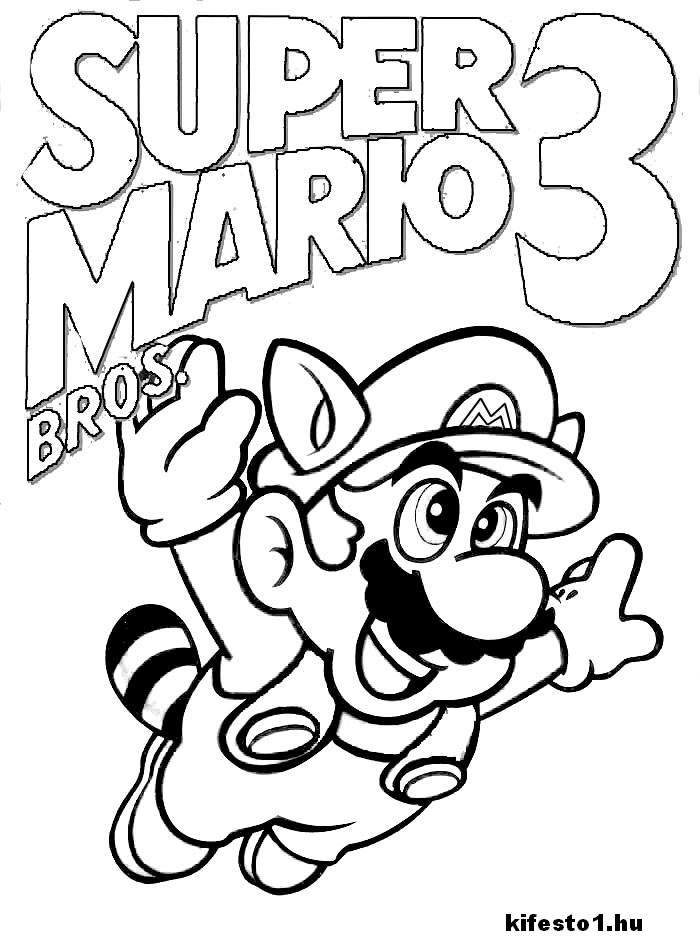 Mario 7 kifestő nyomtatható