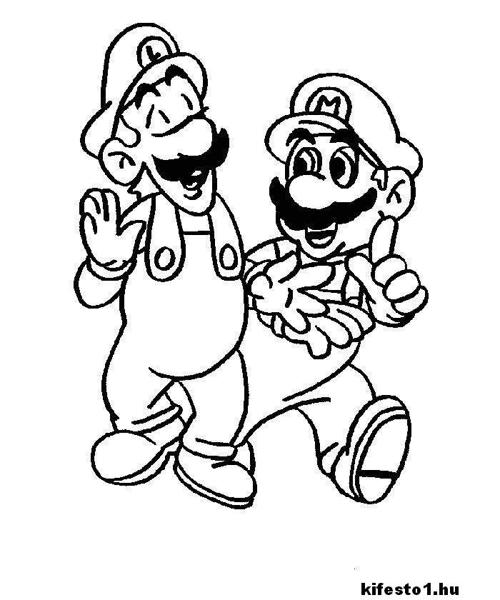 Mario 8 kifestő nyomtatható