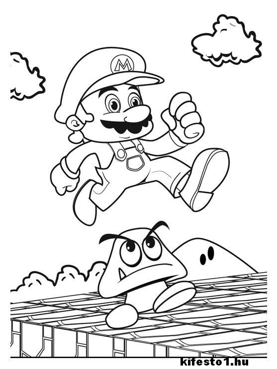 Mario 17 kifestő nyomtatható