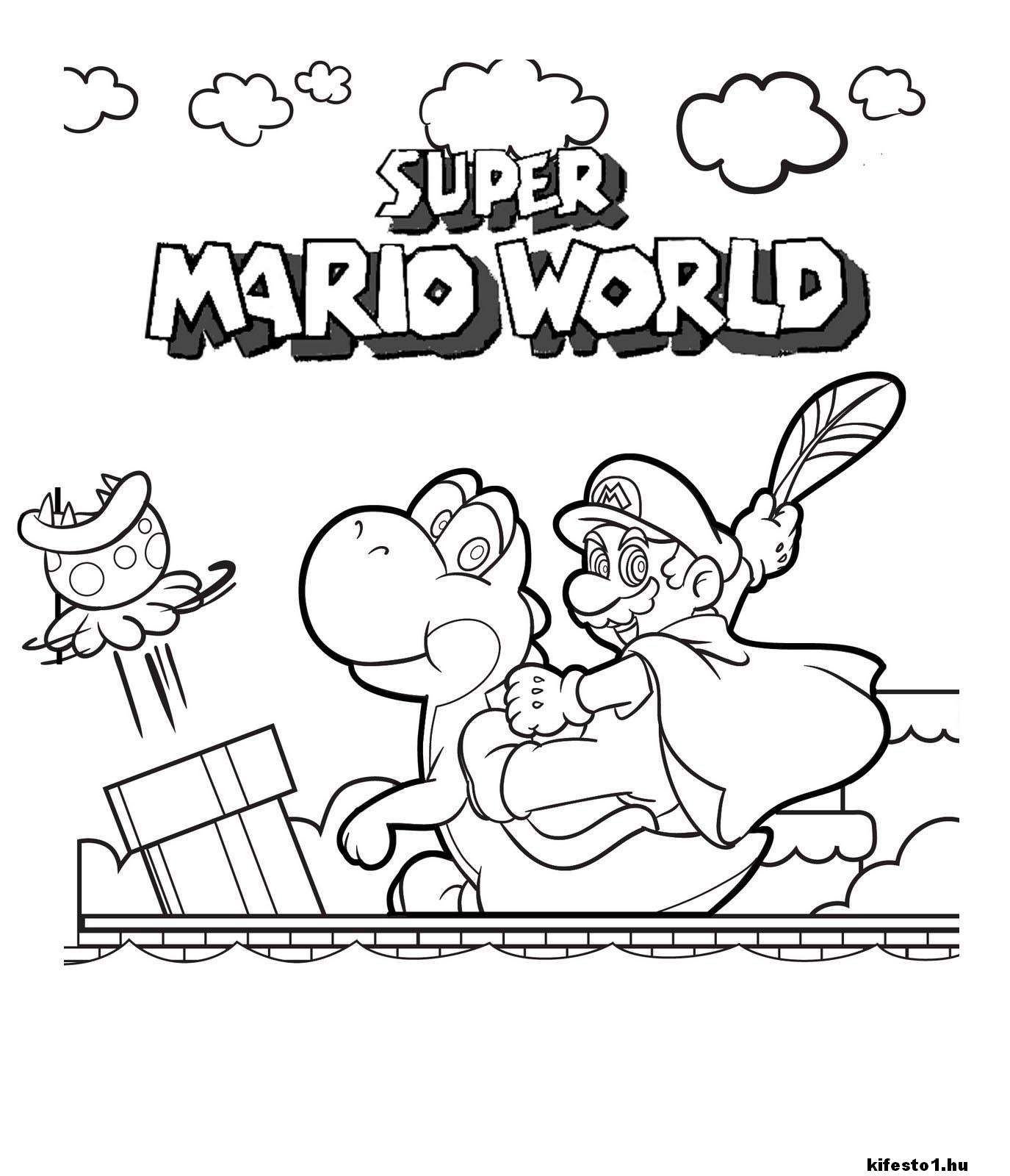 Mario 19 kifestő nyomtatható